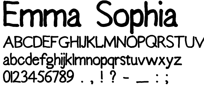 Emma Sophia font